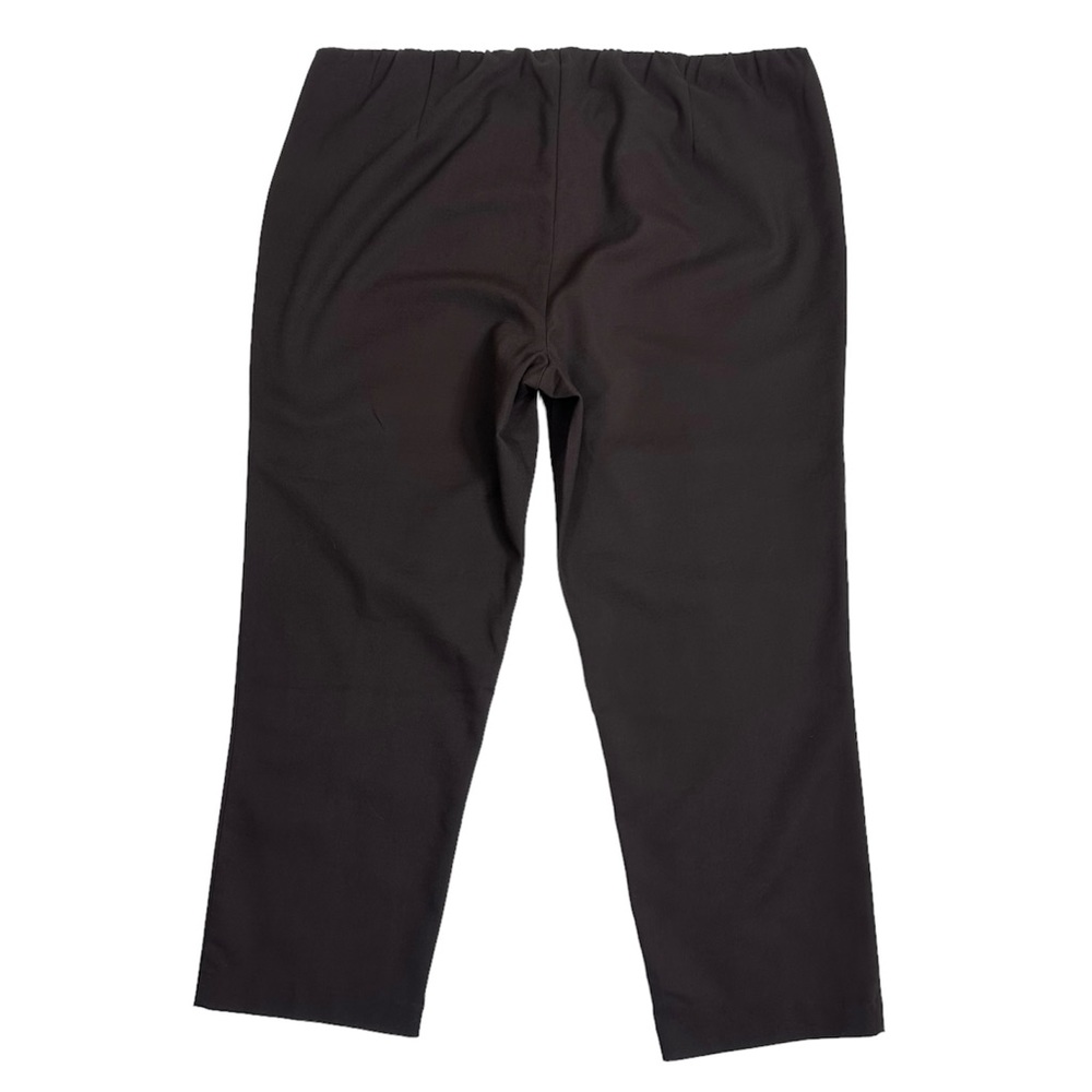 J Jill Brown Essential Cotton Stretch Pant Size 24 Pull On Elastic Waist Travel - Picture 4 of 10
